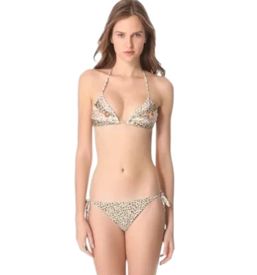 Biquíni medalhão Zimmermann tamanho 0 AU8/US4 NOVO COM ETIQUETAS estampa floral emendada animal 2 peças - Imagem 1 de 4