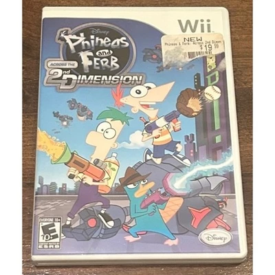 Disney Phineas & Ferb Across The 2nd Dimension Nintendo Wii Videojuego Niños Divertido Foto 1 de 3