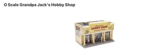 O 1:48 Menards Grandpa Jack's Hobby Shop Built-up w/ LEDs, Figures, Jack the Dog - Picture 1 of 8