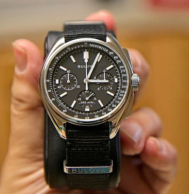 Bulova Lunar Pilot 45mm Mens Watch 96A225 - Preowned - Rarely Worn. Excellent - Image 1 of 4