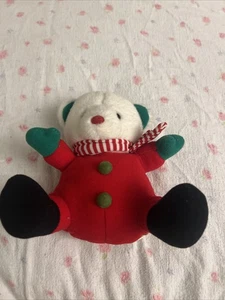 Weißer Bär Plüsch Weihnachten rot Outfit 6 Zoll Stofftier Spielzeug - Bild 1 von 8
