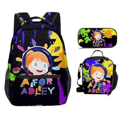 AFOR ADLEY 3pcs/Set School Bags Laptop Daypack Backpack Lunch bag Pencil Case - Image 1 of 4