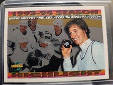 Score Wayne Gretzky Highlight 1994 Hockey Card #241