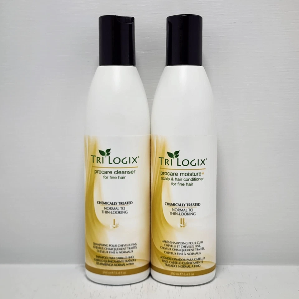 Tri Logix Limpiador e Hidratante + Acondicionador Cabello Tratamiento Químico 8.4 OZ DUO Foto 1 de 1