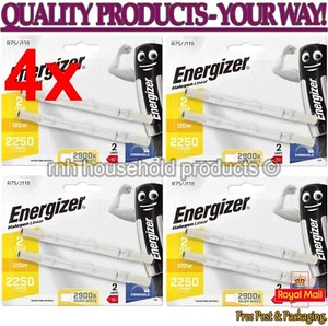 8 x Energizer LINEAR 118mm R7s 2250 Lumens Halogen Bulb 240V ( 120 W ) Dimmable - Picture 1 of 1