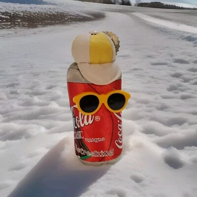 Vintage Coca Cola Can in Sunglasses Classic Plush Bean Bag 1997 - Image 1 of 4