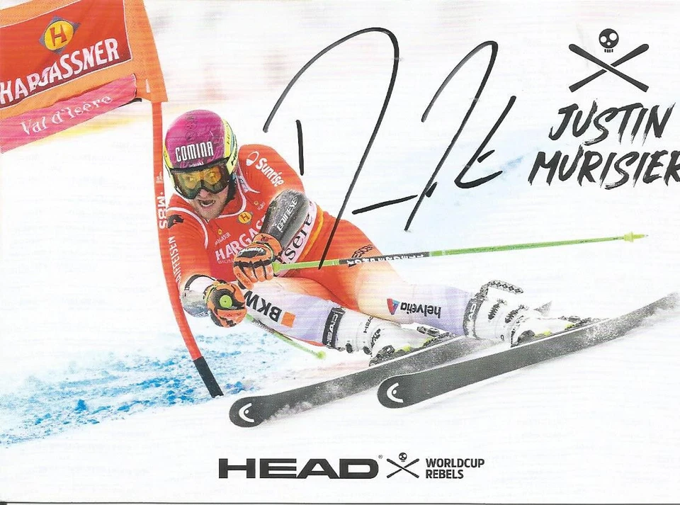 JUSTIN MURISIER ( SUI ) - SKIALPIN; Olympia; Weltmeister; Originalautogramm - Bild 1 von 1
