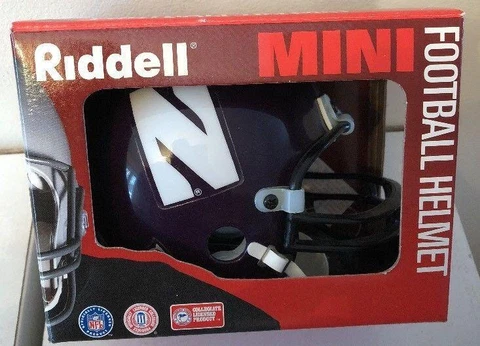 Riddell Mini Helmet New NIB Northwestern Wildcats Cover