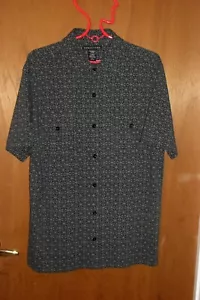 Mens Structure Fitted Stretch shirt M 38-40 abstract design - Picture 1 of 5