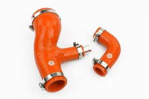 Stoney Silicone Intake Turbo Hose fit Ford Focus MK2 1.6 TDCI C-Max 07-12 Orange - Picture 1 of 4