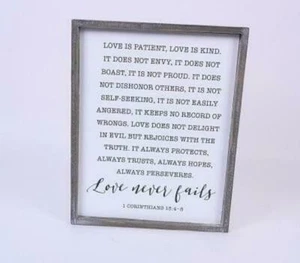 Love is Patient Love is Kind Wall Art (12x15 wood sign) - Picture 1 of 1