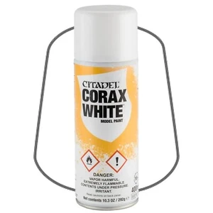 Citadel CORAX WHITE Spray (400 ml) Games Workshop Grundierung Lack (eingestellt) - Bild 1 von 3