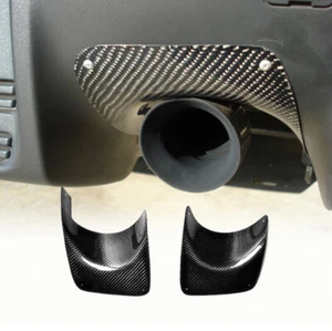 For Mitsubishi Lancer EVO 2007-2017 Carbon Fiber Rear Exhaust Muffler Cover Trim - Bild 1 von 7