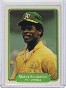 1982 Fleer #92 RICKEY HENDERSON Oakland A's MINT CONDITION