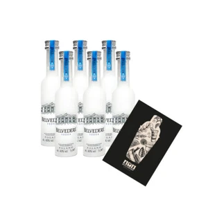 Belvedere Vodka Miniatur 6x 50ml (40% Vol) Poland Wodka Mini- [Enthält Sulfite] - Bild 1 von 1
