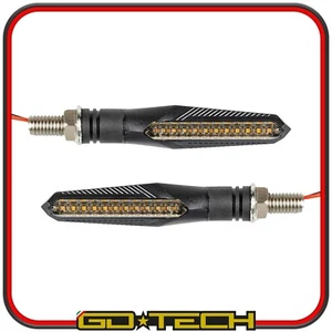 2 FRECCE MOTO LED SEQUENZIALI INDICATORI DI DIREZIONE LUCE ARANCIONE UNIVERSALI - Bild 1 von 13