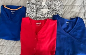 4 Women's Medical Scrub Tops - Picture 1 of 5