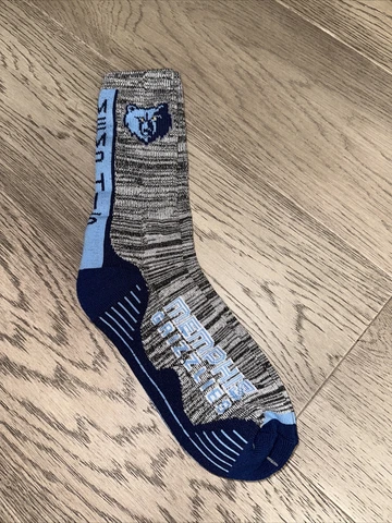 Memphis Grizzlies Vortex Crew Socks - Large High Quality New Free Shipping Cover