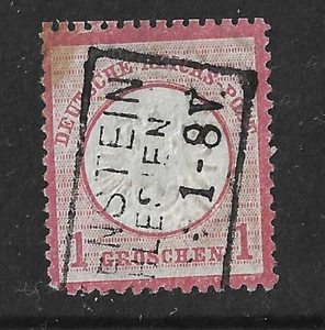 GERMANY 1872 - SG 5 - Arms type A - 1 Groschen - Red - Fine Used - Picture 1 of 2