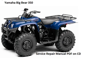 1996 1997 1998 1999 Yamaha Big Bear YFM350 350 4x4 Service Repair Manual CD - Picture 1 of 2