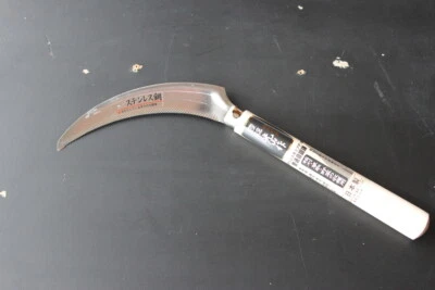 Инструмент для прополки Hounen молибден нержавеющая серп зазубренная пила кромка урожай США - Изображение 1 из 4