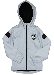 Reebok NHL Hockey Youth Los Angeles Kings Shockwave Zip Up Jacket, Grey - Picture 1 of 4