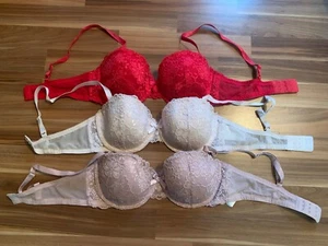 H&M Damen Push-up BH 3 Stück Gr 80C Top Zustand - Bild 1 von 1