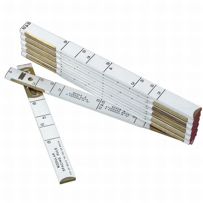 Lufkin Folding Modular Brick Spacing Rule 6' Wood
