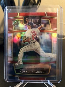 2022 Panini Select Baseball Connor Seabold Concourse Level RC #5 Tri-Color Prizm