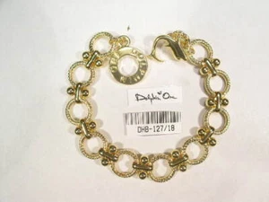 #...4...Pc's....LOT...... BRACELETS 18KTGE GOLD DESIGNER SIGNED VINTAGE1271B - Picture 1 of 4