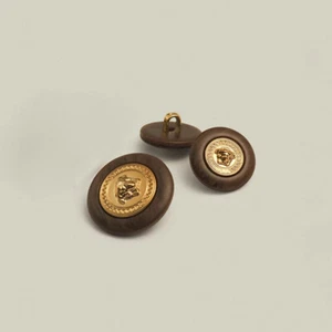 10pcs Retro Luxurious Medusa Head Buttons Resin Metal Round Sewing Buttons - Picture 1 of 18