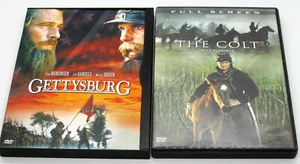 GETTYSBURG & THE COLT DVD 1860's U.S. Civil War Dramas Martin Sheen Tom Berenger - Imagen 1 de 7