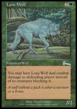 Magic the Gathering MTG Lone Wolf (105) Urza's Legacy   LP