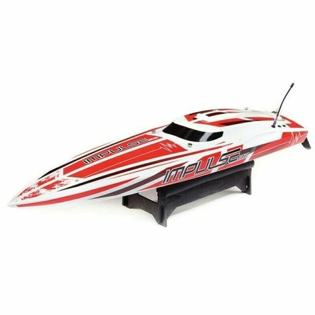 Pro Boat Impulse 32" Brushless V-Hull RC Boat - White/Red (PRB08037T2)