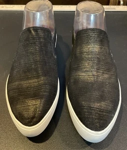 Mark Nason On Point schwarz gold metallic Leder Slipper Turnschuhe Schuhe Größe 8 - Bild 1 von 7