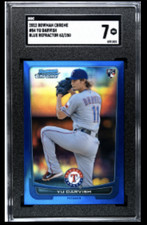 2012 Bowman Chrome Blue Refractor /250 Yu Darvish #84 Rookie Rangers SGC 7 NRMT