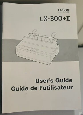 Original Epson LX-300+II USER'S GUIDE Manual Dot Matrix 2007 Genuine  - Image 1 of 2
