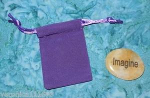 Imagine Yellow Quartz Mediation Gemstoneand Bag NEW Inspirational Aid Intellect - Picture 1 of 3
