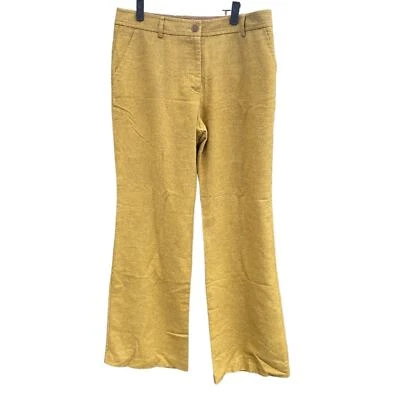 TRINA TURK PATCHWORK WIDE LEG WOOL PANTS WOMENS SIZE 12 - Image 1 of 4