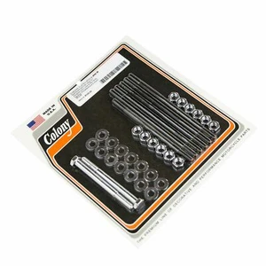 MOTOR CASE KIT (Chrome) - Fits: Harley Shovelhead Evolution 1979-95 . . 8143-34 - Picture 1 of 3