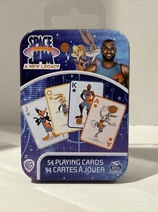 Space Jam New Legacy Mazzo Carte da Gioco in Latta Nuovo Sigillato - Foto 1 di 3