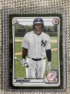 2020 #BP-8 Jasson Dominguez 1st Prospect Camo New York Yankees Call Up - Picture 1 of 2