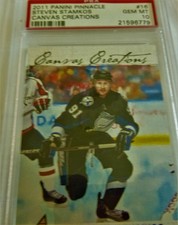 2011-12 Panini Pinnacle 'Canvas Creations'   Steven Stamkos - TBL  PSA  10