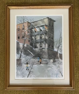 Robert Fabe (1917-2004) ""APRIL DAY"" signierter limitierter Auflage Druck - Bild 1 von 7