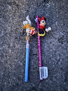 Applause Disney Pencils Donald Duck Minnie Mouse Vintage Collectible Set Of 2 J2 - Picture 1 of 2