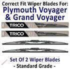 Wipers 2pk Standard Wipers fit 1984-1993 Plymouth Voyager/Grand Voyager 30180x2
