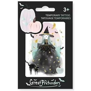 Tatuajes temporales de Creative Education Raven Bruja NUEVOS EN STOCK - Imagen 1 de 1