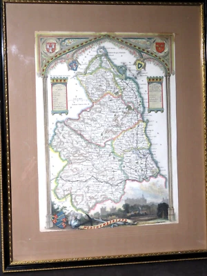 19th Century Lithography Map "Northumberland" - Image 1 of 4
