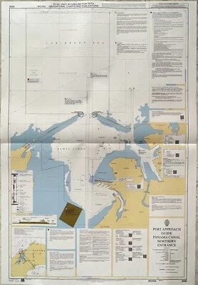 Admiralty 8006 PORT APPROACH GUIDE PANAMA CANAL NORTHERN ENTRANCE Map Chart - Image 1 of 4