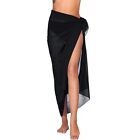Elegant Sheer Beach Wrap Skirt Sarong Pareo Dress For Women's Swimwear